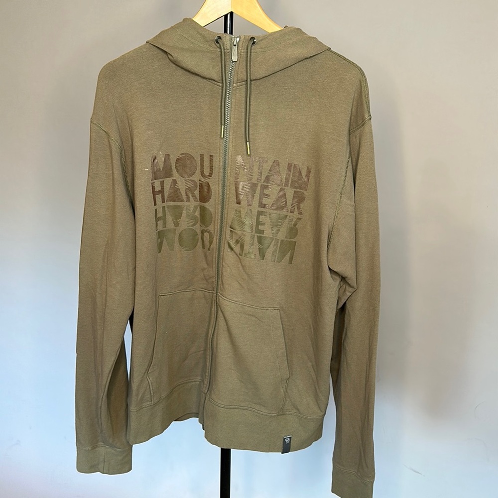 Mountain Hardware Green Zip Up Hoodie Men’s Size L